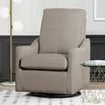 thumbnail image 1 of Delta Children Kenwood Slim Nursery Glider Swivel Rocker Chair, Taupe, 1 of 14