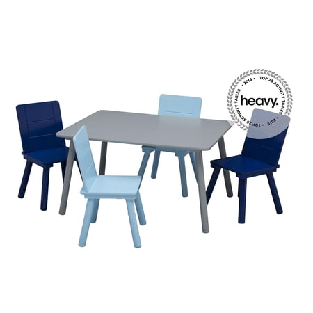 Delta Children - Furniture set - 5-piece (table, 4 chairs) - gray, blue