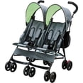 thumbnail image 1 of Delta Children LX Side by Side Double Stroller, Lime Green, 1 of 9