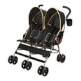 Delta Children LX Side by Side Double Stroller, Orange