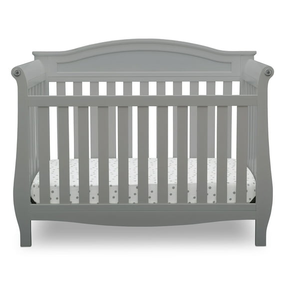 Delta Children Lancaster 4-in-1 Convertible Baby Crib, Grey