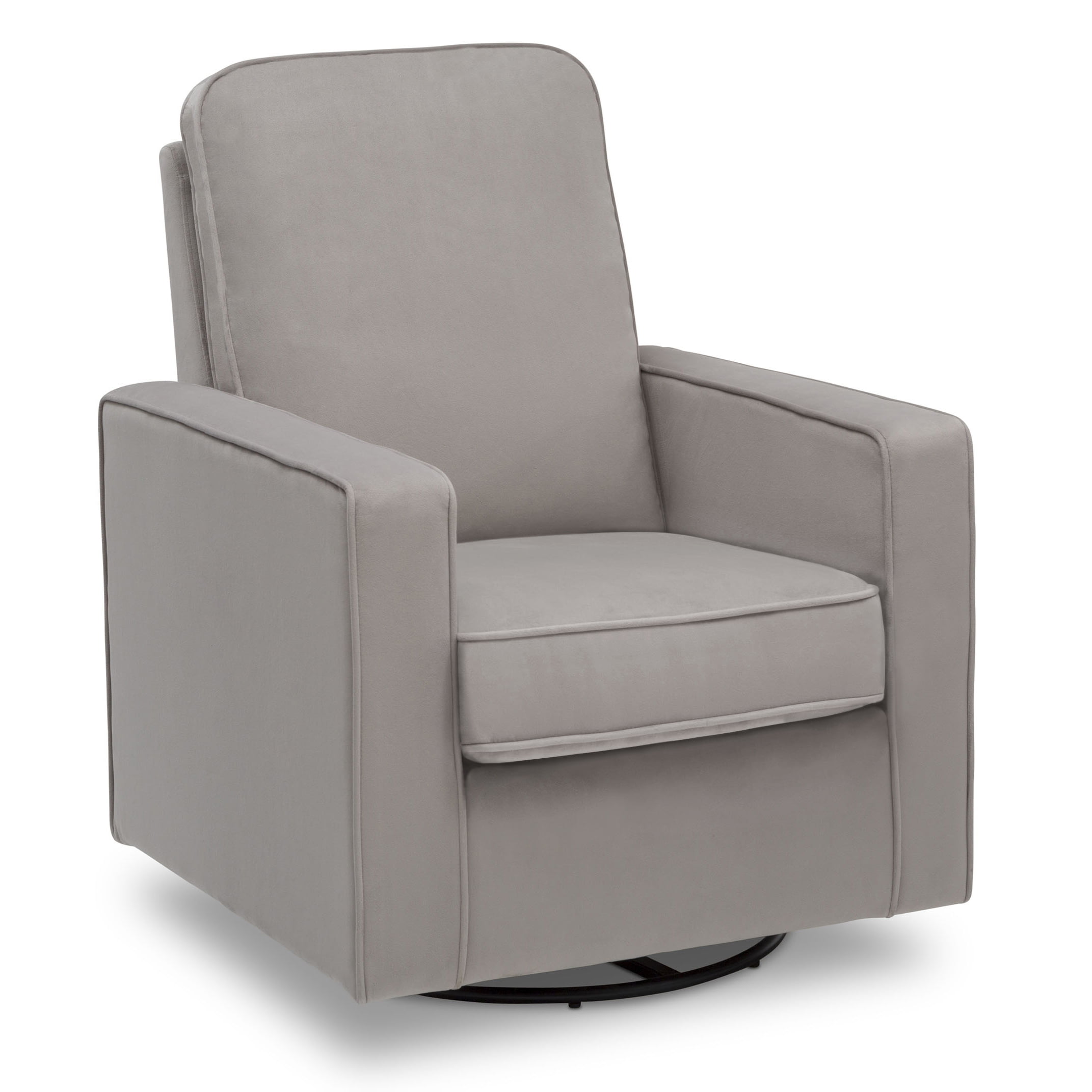 Delta Children Landry Nursery Glider Swivel Rocker Chair, Cloud Grey