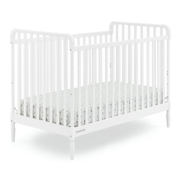 Delta Children Lily 4-in-1 Convertible Crib - Greenguard Gold Certified, Bianca White