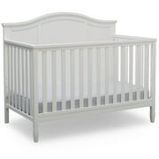 Delta Children Madrid 5-in-1 Convertible Baby Crib, Bianca White