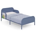 thumbnail image 1 of Delta Children Magic Magnet Toddler Bed with Customizable Magnets & Built-In Book Storage, Denim Blue, 1 of 20