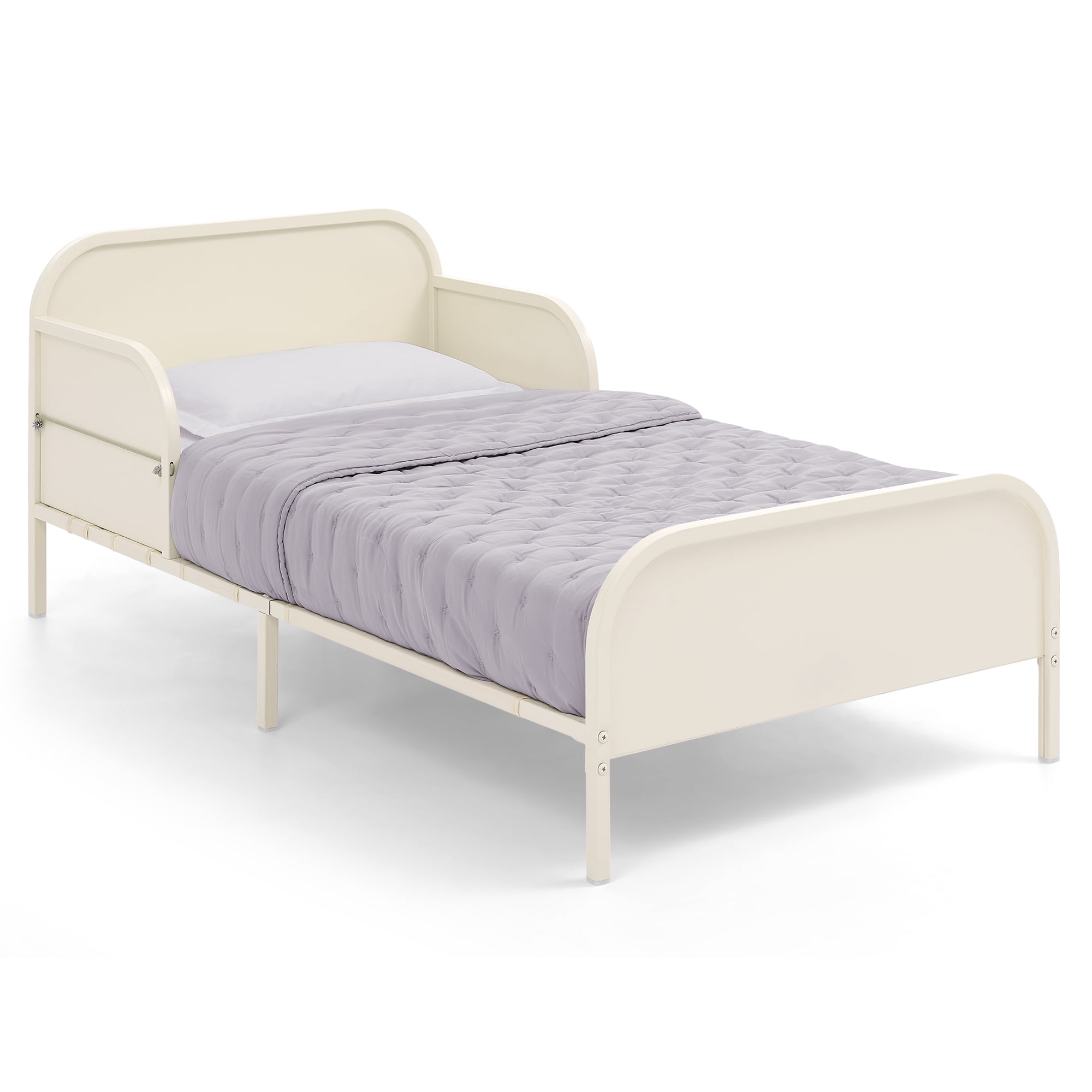 Delta Children Magic Magnet Toddler Bed with Customizable Magnets & Built-In Book Storage, Oatmeal