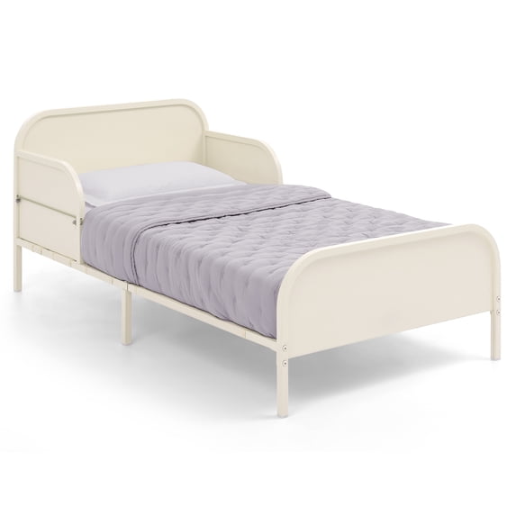 Delta Children Magic Magnet Toddler Bed with Customizable Magnets & Built-In Book Storage, Oatmeal