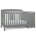 thumbnail interactive-video image 1 of Delta Children Mason 6-in-1 Convertible Crib and Changer, Gray, 1 of 12