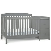 Delta Children Mason 6-in-1 Convertible Crib and Changer, Gray