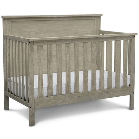 Delta Children Middleton 4-in-1 Convertible Baby Crib, Greenguard Gold Certified, Textured Limestone
