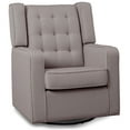 Delta Children Milan Upholstered Glider Swivel Rocker Chair, French