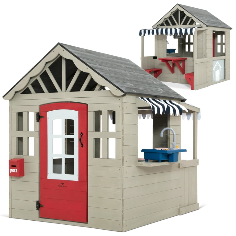 Delta Children MySize Deluxe Outdoor Playhouse with Play Sink with