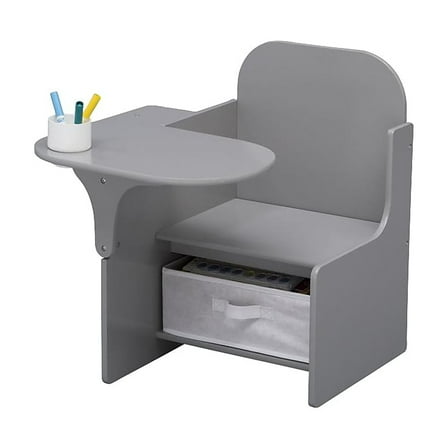 Delta Children Classic Chair Desk With Storage Bin, Grey