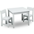 thumbnail image 1 of Delta Children MySize Wood Play Table and Chair Set (2 Chairs Included) - Greenguard Gold Certified, Bianca White, 1 of 11