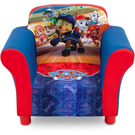 Delta Children Nick Jr. Paw Patrol Upholstered Toddler Chair with Side Pockets