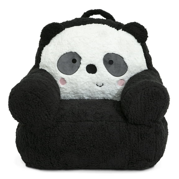 Delta Children Panda Cozee Buddy Chair, Black/White