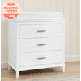 thumbnail image 1 of Delta Children Phoebe 3 Drawer Dresser with Interlocking Drawers, Bianca White, 1 of 16