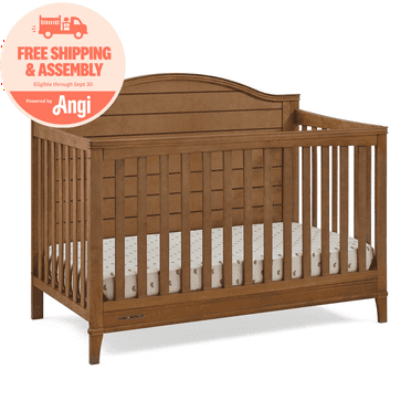 Delta Children Phoebe 6-in-1 Convertible Crib - Greenguard Gold Certified, Chestnut