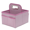 thumbnail image 1 of Delta Children Portable Nursery Caddy - Essential Lightweight Storage Bin with Multiple Compartments - Easy Storage/Organization Solution, Barely Pink, 1 of 2