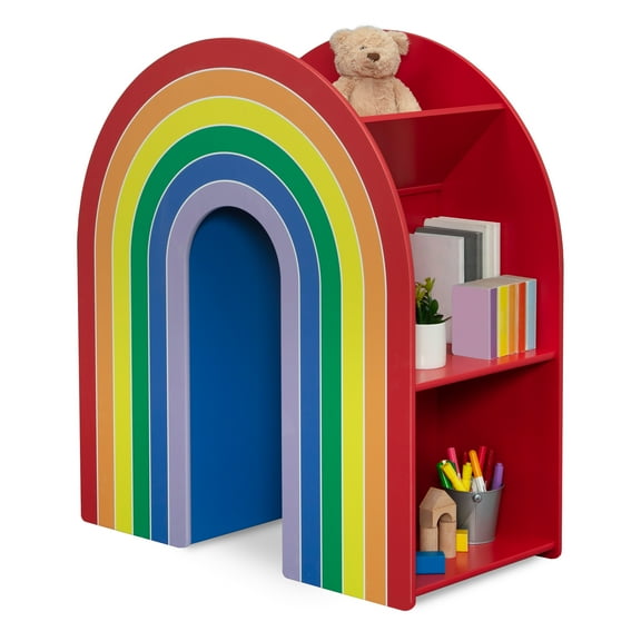 Delta Children Rainbow Bookcase Greenguard Gold Certified, Multi