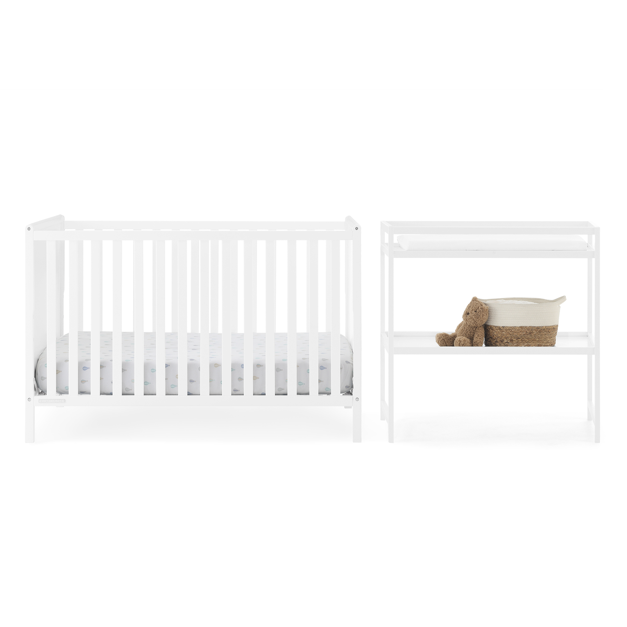 Soho Baby Hampton 4in1 Convertible Crib, Stone Wash, GreenGuard Gold