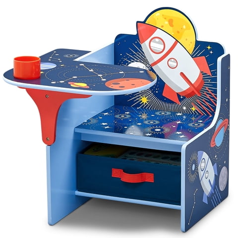 Delta Children Space Adventures Chair Desk with Storage Bin, Greenguard Gold Certified