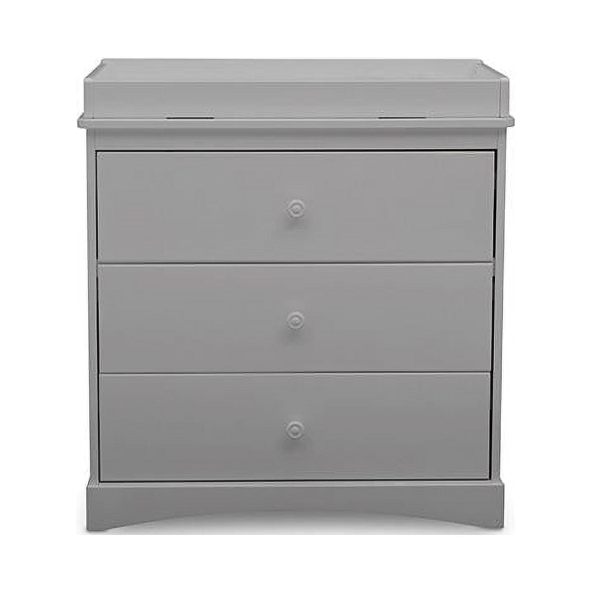 Delta Children Sutton 3 Drawer Dresser with Changing Top Grey