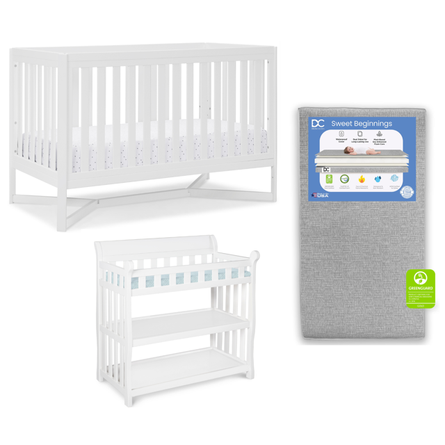 Delta Children Tribeca 3Piece Baby Nursery Furniture SetIncludes