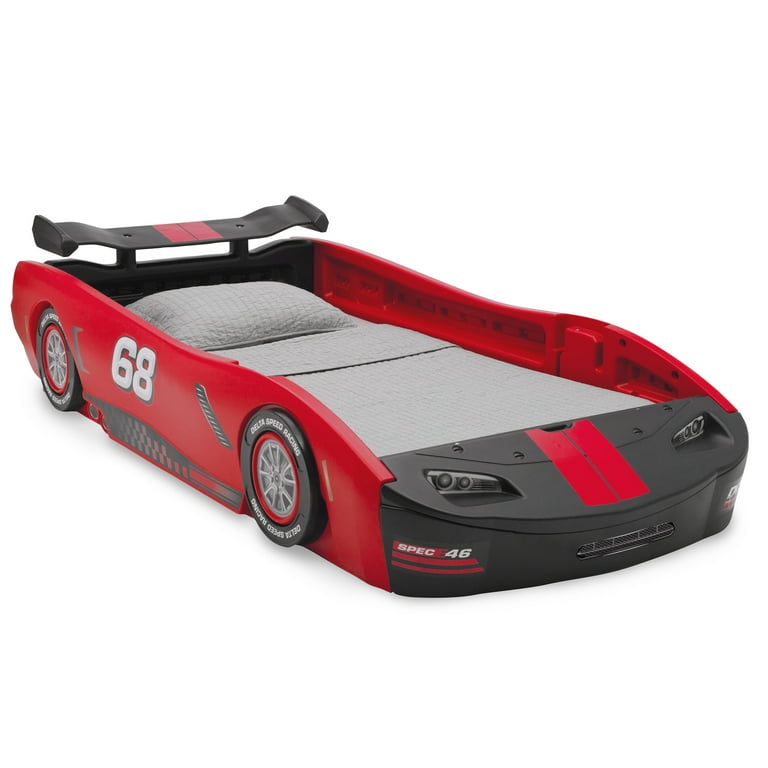 Delta Children Turbo Race Car Twin Bed Red Walmart