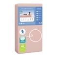 thumbnail image 1 of Delta Children Twinkle Stars Breathable Baby Bed Crib Mattress and Toddler Mattress with Removable/Machine Washable Cover - GREENGUARD Gold – Waterproof - Sustainably Sourced Core Fiber Core, Pink, 1 of 9