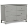 thumbnail image 1 of Delta Children Universal 6 Drawer Dresser, Greenguard Gold Certified, Gray, 1 of 6