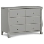 Delta Children Universal 6 Drawer Dresser with Interlocking Drawers - Greenguard Gold Certified, Grey
