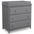 thumbnail image 1 of Delta Children Waverly 3 Drawer Dresser with Changing Top, Grey, 1 of 16