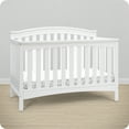 Delta Children Waverly 6in1 Convertible Baby Crib, Bianca White