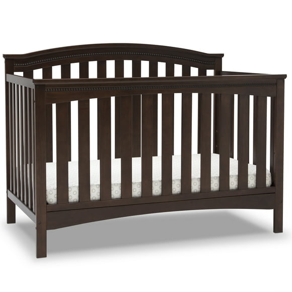 Delta Children Waverly 6-in-1 Convertible Baby Crib, Walnut Espresso