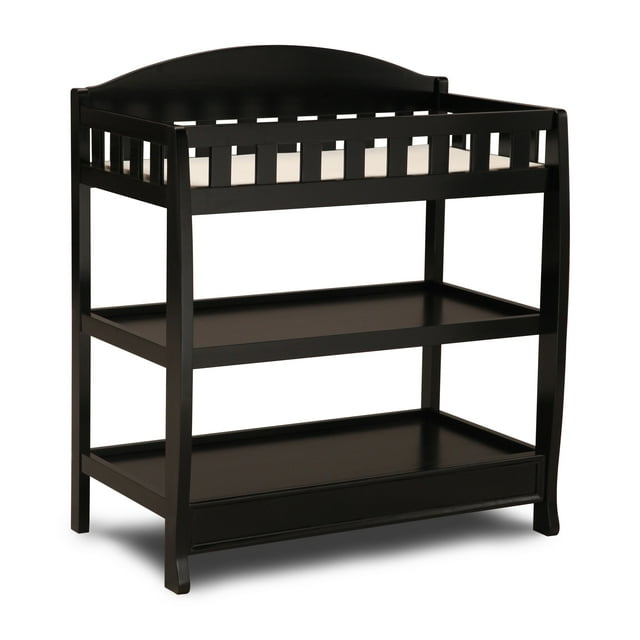 Delta Children Wilmington Changing Table with Pad, Black