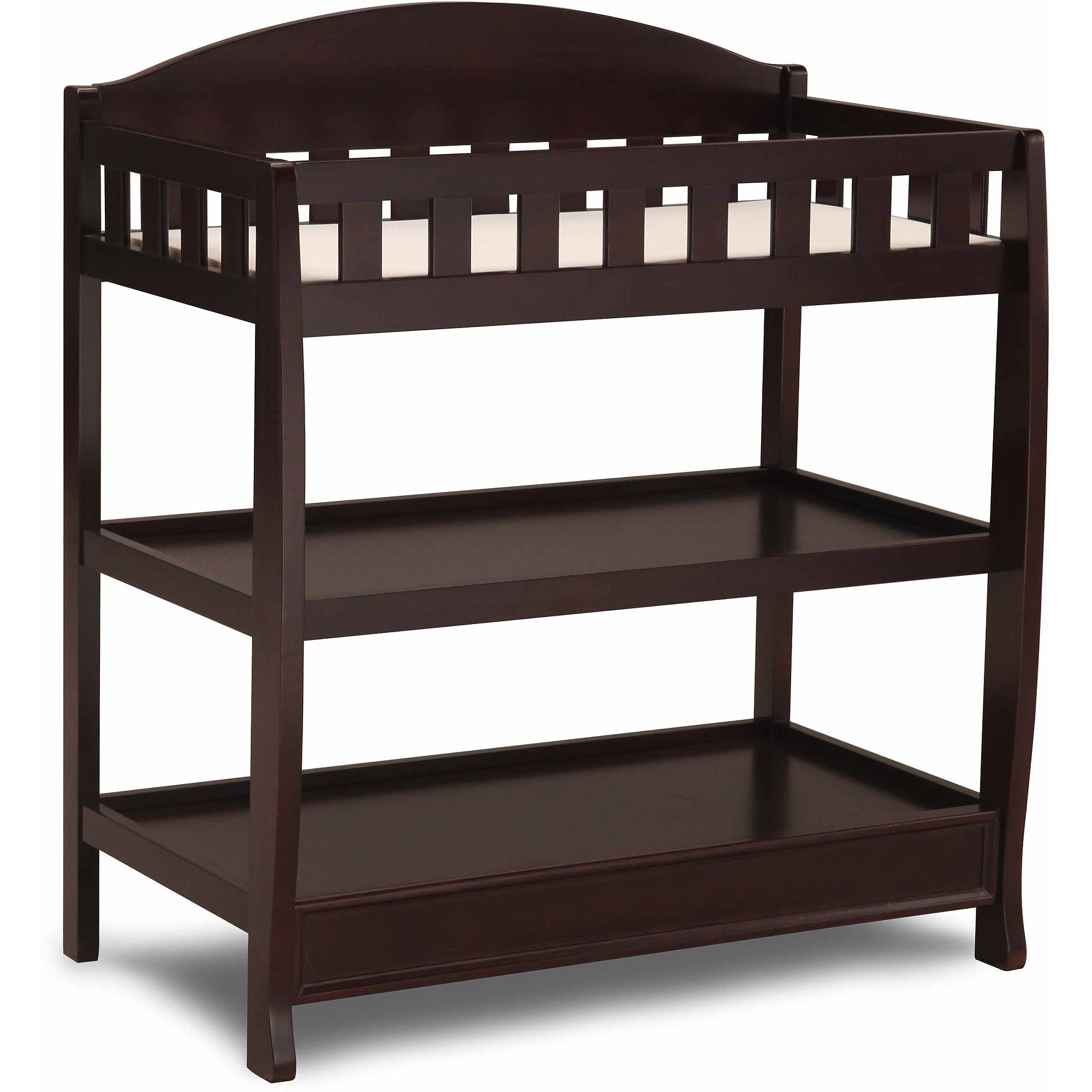 Delta Children Wilmington Changing Table with Pad, Dark Chocolate - image 1 of 5