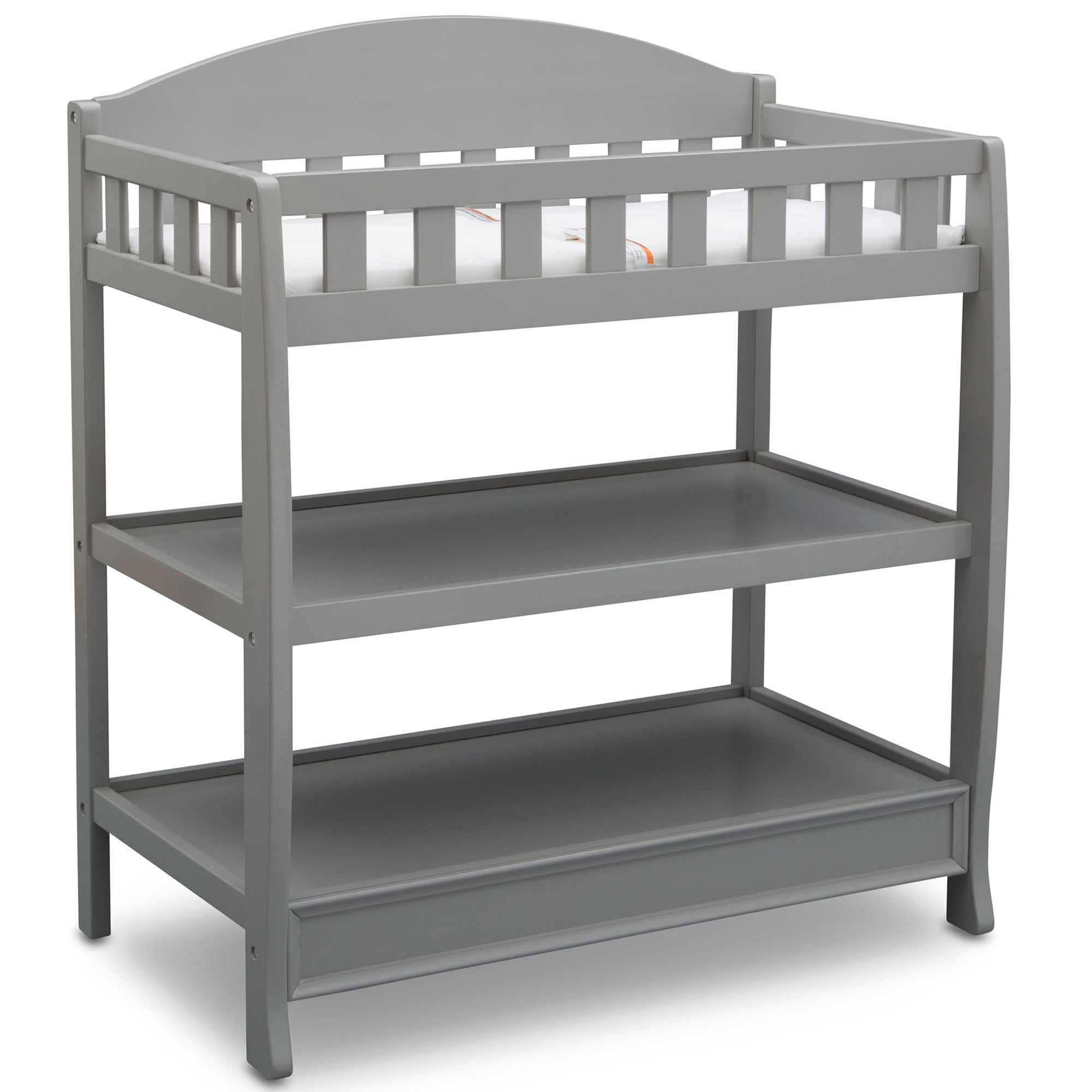 Delta Children Wilmington Changing Table with Pad, Grey 