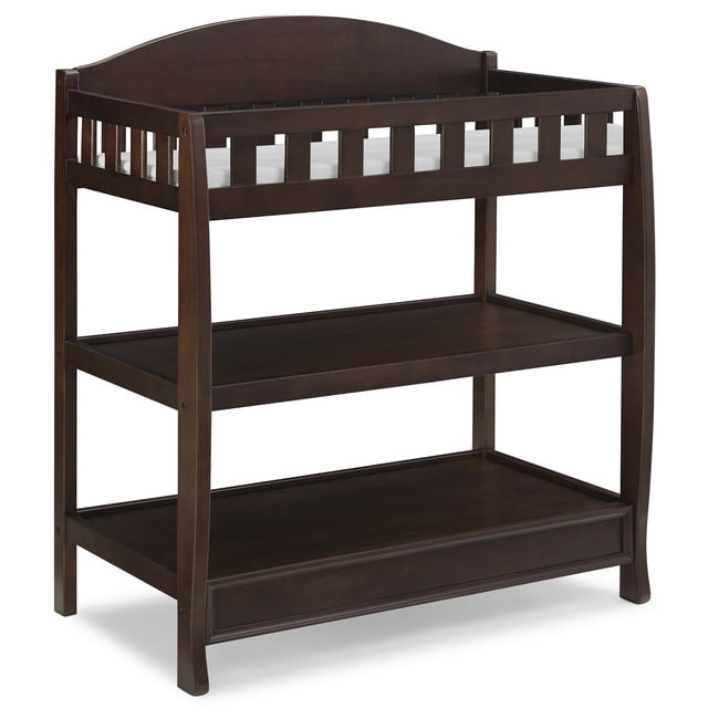 Delta Children Wilmington Changing Table with Pad, Walnut Espresso