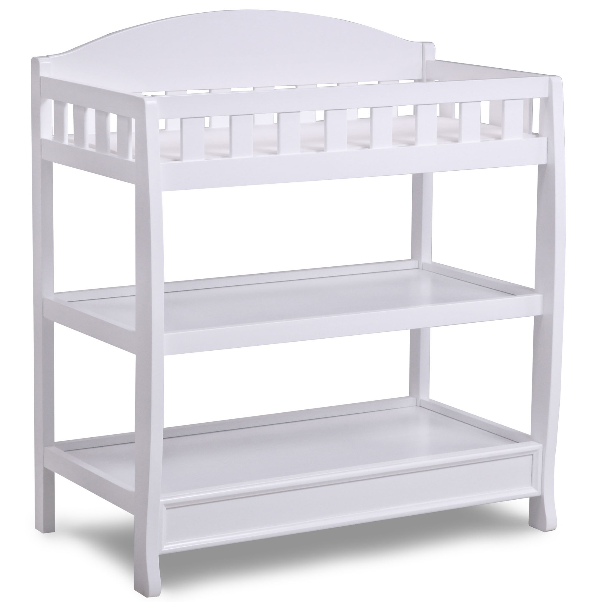 Delta Children Wilmington Wood Changing Table with Pad, White - image 1 of 6