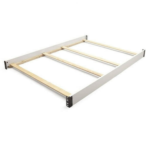 Delta Children Wooden Full Size Bed Rails 0050, Bianca White