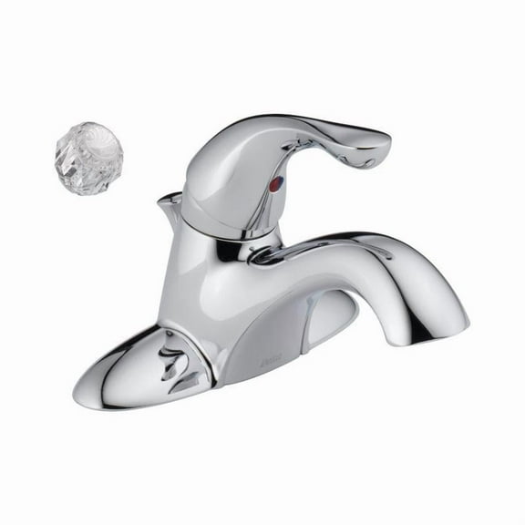 Delta Classic Chrome Single Handle Lavatory Pop-Up Faucet 4 in.