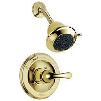 Delta Classic MonitorÂ® 13 Series Shower Trim in Polished Brass T13220-PBSHC