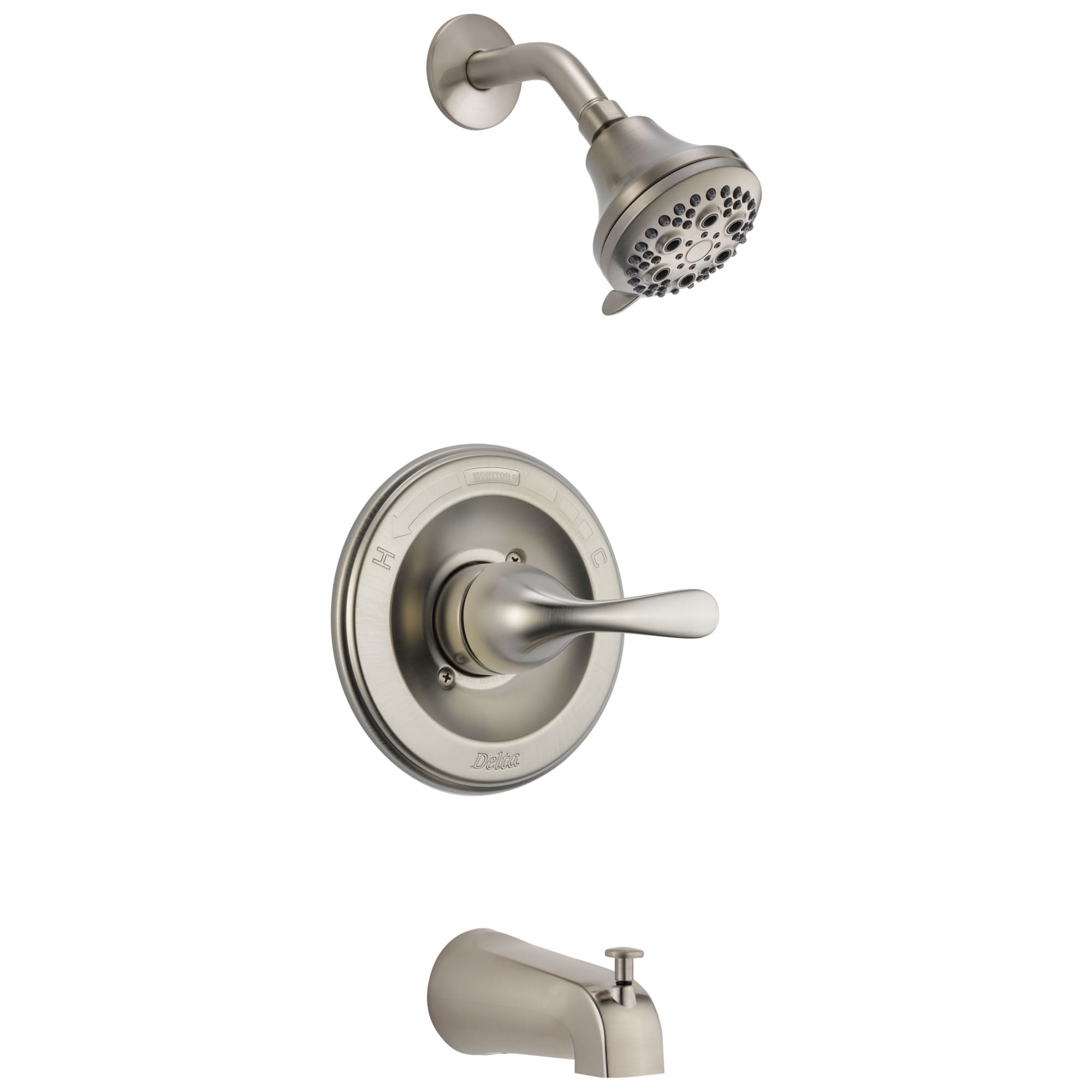 Contemporary Stainless Steel Single-Function Shower Faucet Set
