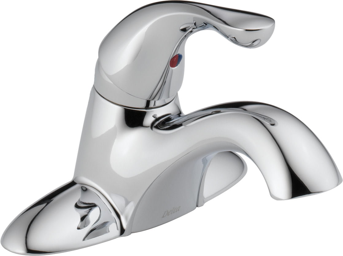 Delta Classic Single Handle Centerset Bathroom Faucet in Chrome 520-PPU-DST