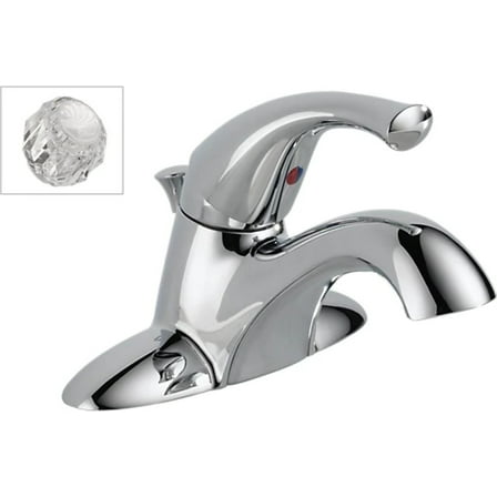 Delta Classic Single Handle Centerset Bathroom Faucet in Chrome 521-ECO-DST-A