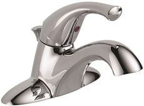 Chrome Modern Single Handle Centerset Bathroom Faucet