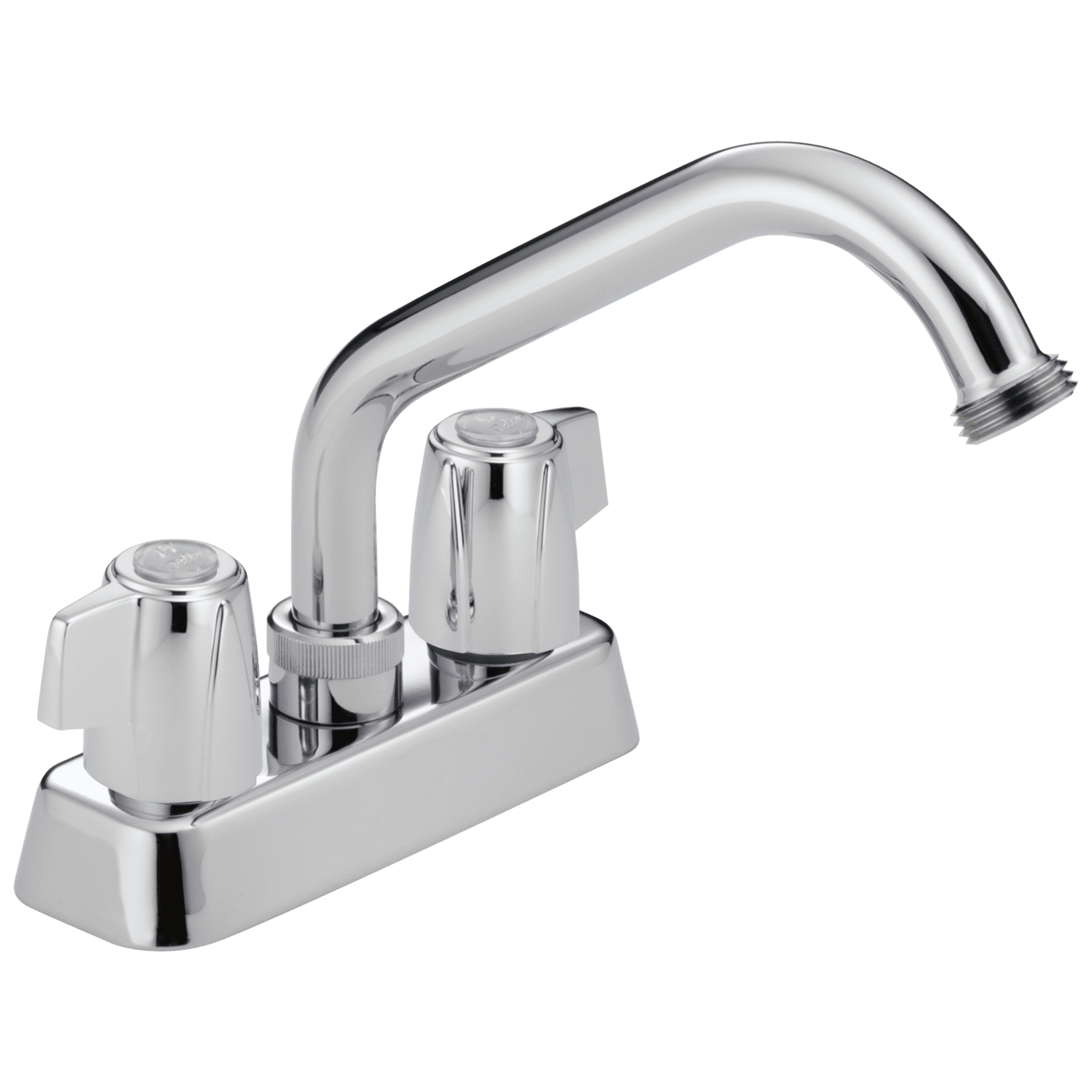 Chrome Brass 2-Handle Centerset Laundry Faucet
