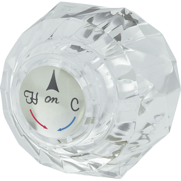 Delta Clear Acrylic Bathroom Faucet Handle - Single Pack