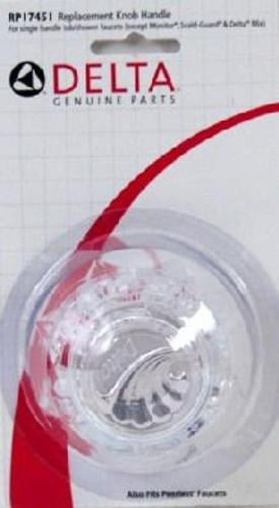 Delta Clear Knob Handle Kit Tub & Shower RP17451